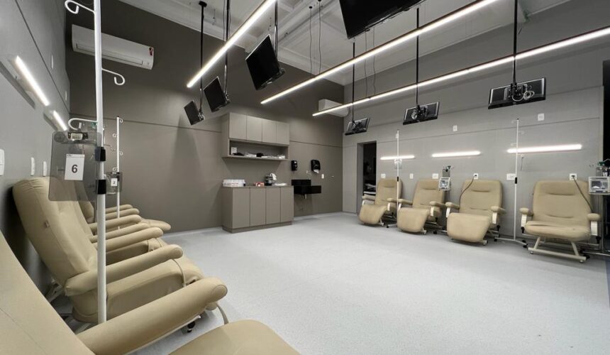 Nova área de quimioterapia: conforto e inovação no tratamento